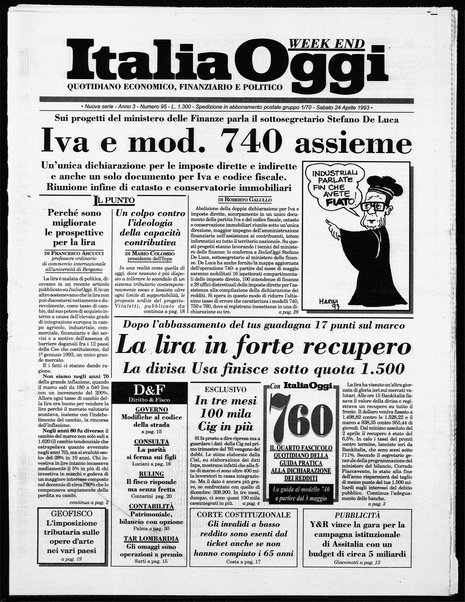 Italia oggi : quotidiano di economia finanza e politica